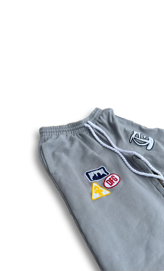 “Cool Grey” Logos Sweatpants