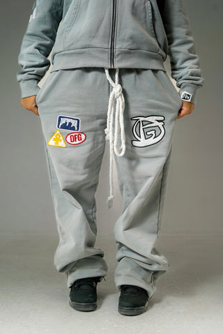 “Cool Grey” Logos Sweatpants