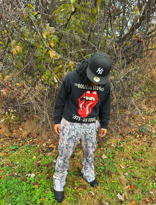 “Hunter Camo” Stacked Cargo Sweatpants