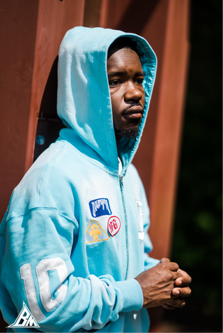 “Sky” Logos Zip Up Hoodie
