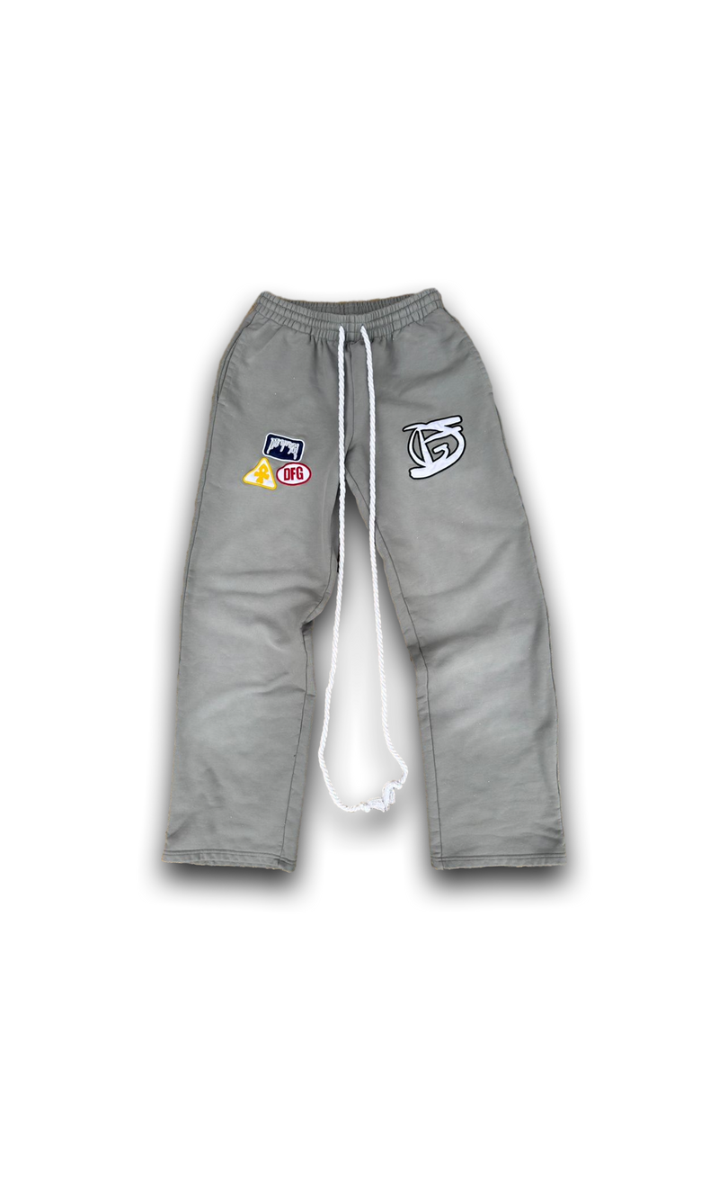 “Cool Grey” Logos Sweatpants