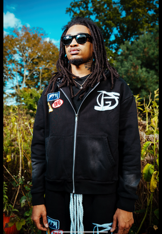 “Midnight” Logos Zip Up Hoodie