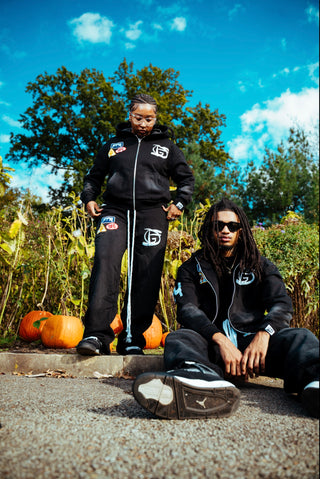 “Midnight” Logos Zip Up Hoodie