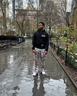“Hunter Camo” Stacked Cargo Sweatpants